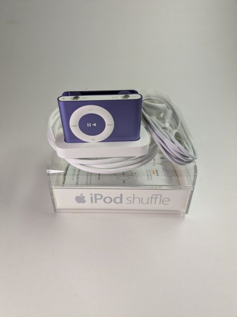 Apple iPod Shuffle Purple 2nd Gen A1204 1GB Open Box Dead Battery AS IS